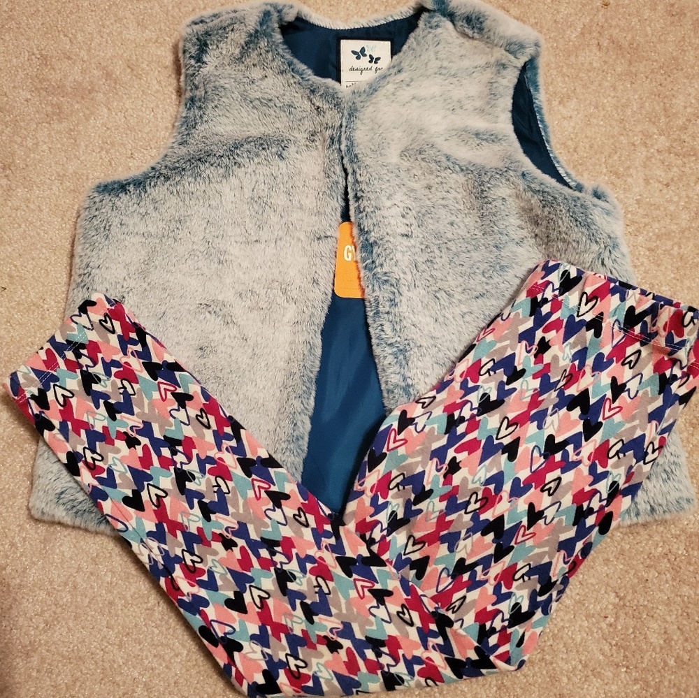 ❤Gymboree vest & leggings - size 5/6